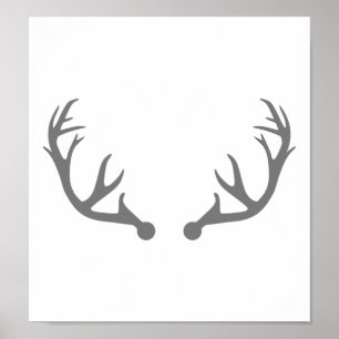 Deer antlers poster