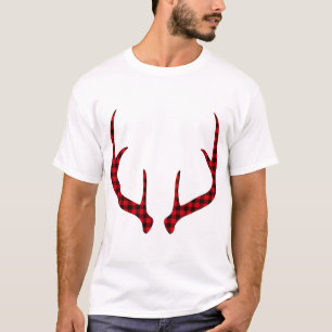 Deer Antlers Red Deer Silhouette Deer Stag Animal. T-Shirt