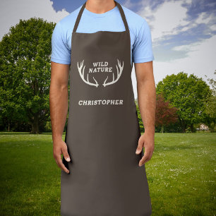 Deer Antlers & Wild Nature Apron