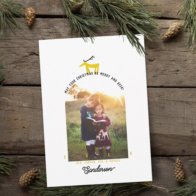 Deer & Arch Photo Christmas Card (Creator Uploaded)