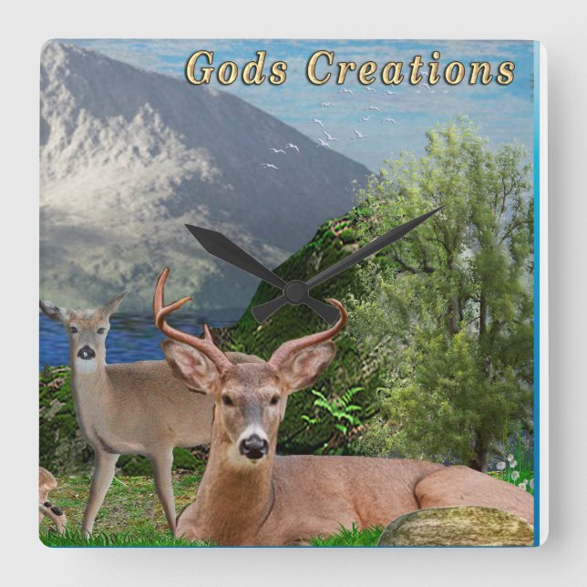 Deer art clock (Front)