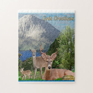 Deer art jigsaw puzzle
