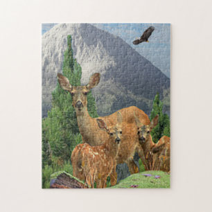 Deer art jigsaw puzzle