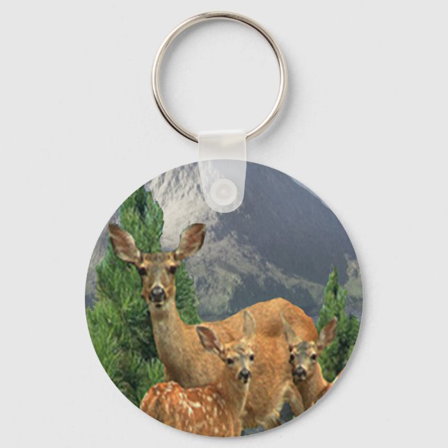 Deer art key ring (Front)