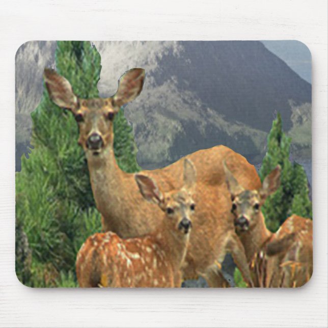 Deer art mouse mat (Front)