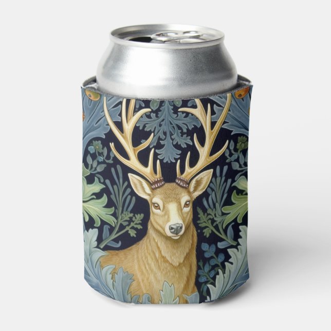 Deer art nouveau can cooler (Can Front)