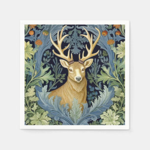 Deer art nouveau napkin