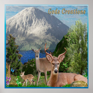 Deer art posters