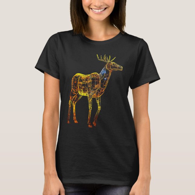Deer artwork motif  animal deer T-Shirt (Front)