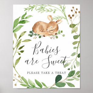 Deer Baby Shower Babies Are Sweet Sign