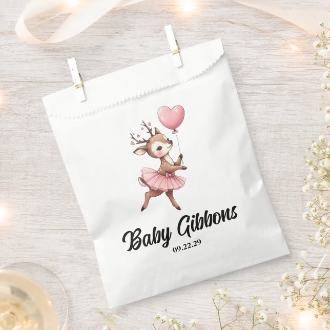 Deer Baby Shower Favour Bags (Clipped)