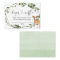 Deer baby shower greenery diaper raffle cards