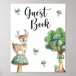 Deer Baby Shower - guest book