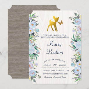 Deer Baby Shower Invitation
