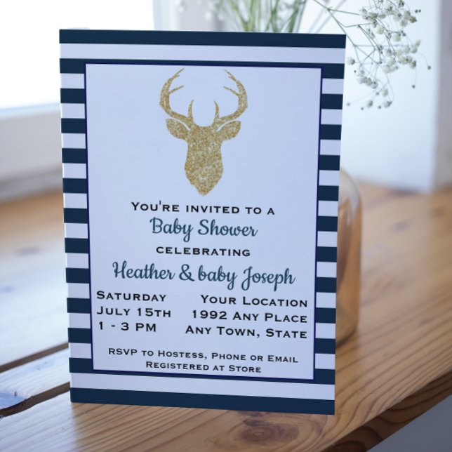 Deer Baby Shower Invitation (Creator Uploaded)