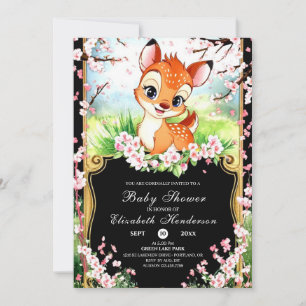 Deer Baby Shower Invitation