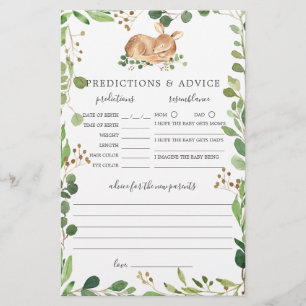 Deer Baby Shower Predictions and Advice