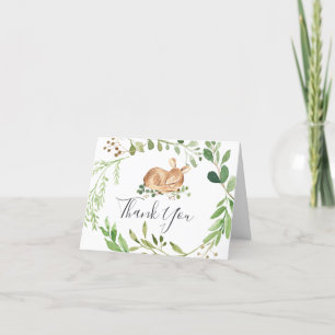 Deer Baby Shower Thank You Card