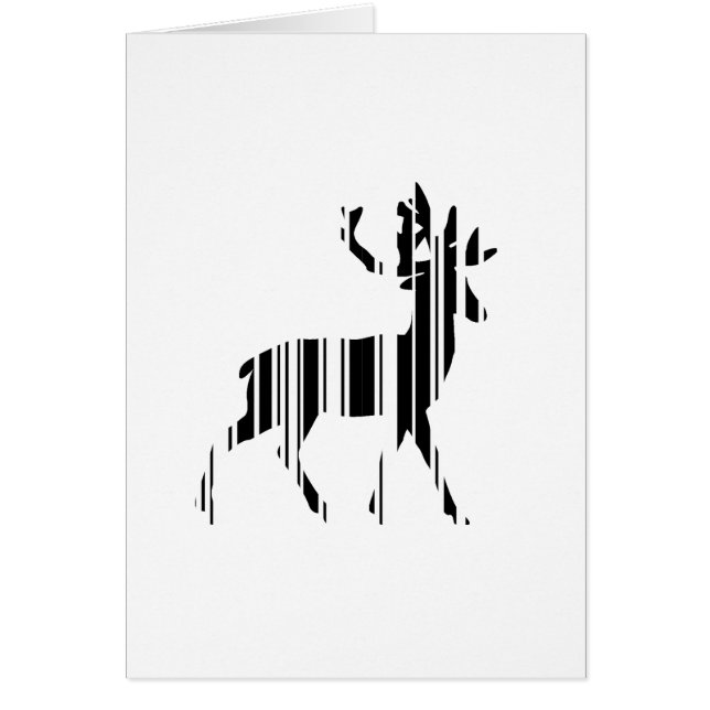 DEER BAR CODE Stag Barcode Pattern Design (Front)