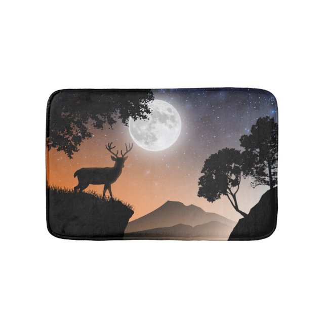 Deer Bath Carpet Under Orange Moon Mat (Front)