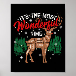 Deer Bbq Funny Grilling Bbq Pitmaster Christmas Rb Poster