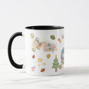 Deer, Bird, Rabbit, And Snowman On Holiday Season  Mug