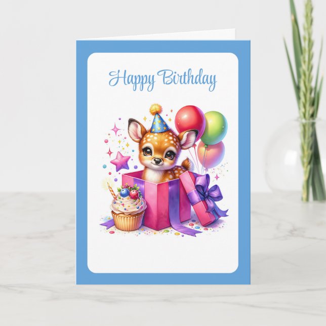 Deer Birthday Card (Front)