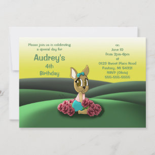 Deer Birthday Party Invitation