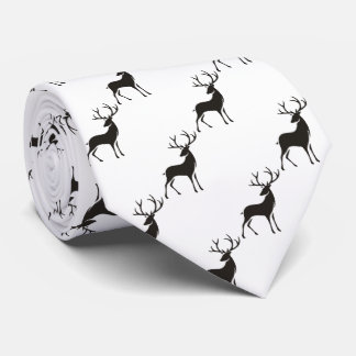 Deer Buck Hunter Tie