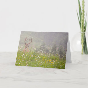 Deer Buck   Mount Rainier National Park Card