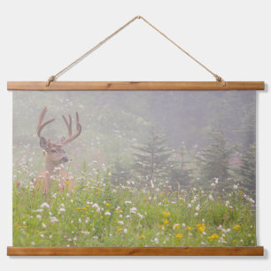 Deer Buck   Mount Rainier National Park Hanging Tapestry