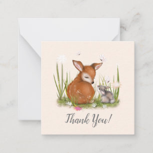 Deer Bunny Butterfly Card
