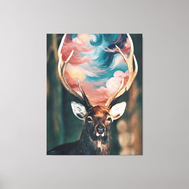 Deer Canvas Print (Front)