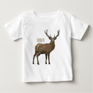 Deer cartoon illustration baby T-Shirt