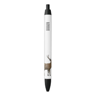 Deer cartoon illustration black ink pen