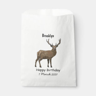 Deer cartoon illustration favour bags