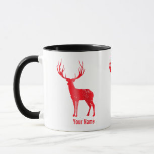 Deer Chalet Antlers Retro Stag Antlers Vintage Mug