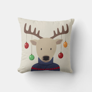 Deer Christmas Cushion