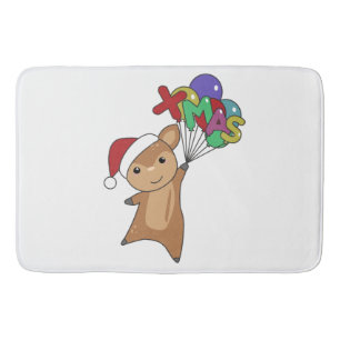 Deer Christmas Deer Winter Animals Bath Mat