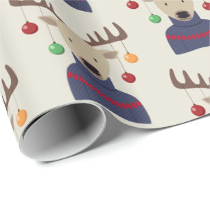 Deer Christmas Wrapping Paper