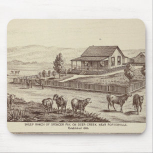 Deer Creek sheep ranches Mouse Mat
