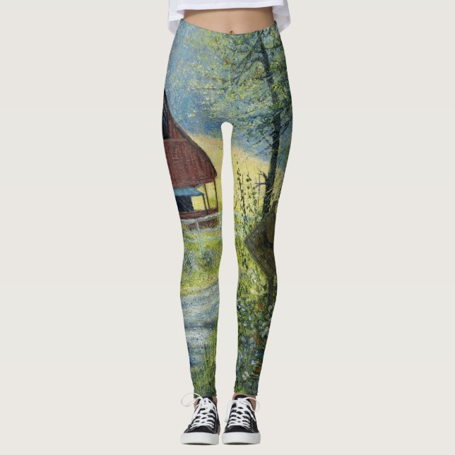 "Deer Crossing" Leggings (Front)