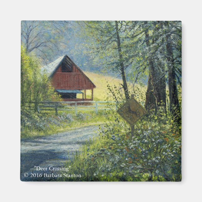 "Deer Crossing" Magnet (Front)