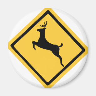 Deer Crossing Symbol Magnet