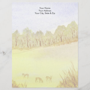 Deer Customized Letterhead