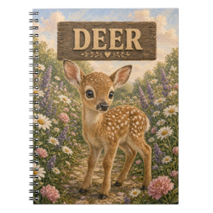 Deer Cute Baby Storybook Nursery Animal Notebook