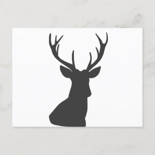 Deer Deer Silhouette Silhouette Animal Wild Postcard