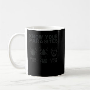 Deer Dog Luna Tick Know your Parasites   Coffee Mug