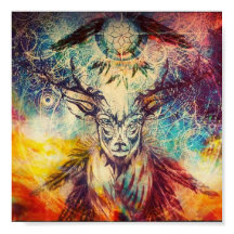 'Deer Dream' Poster Wall Art
