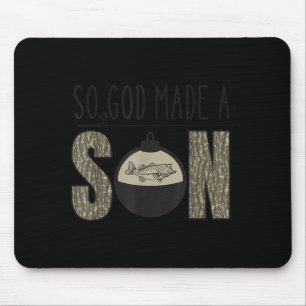 Deer Duck Fish Hunting Season Christian Son Kids B Mouse Mat